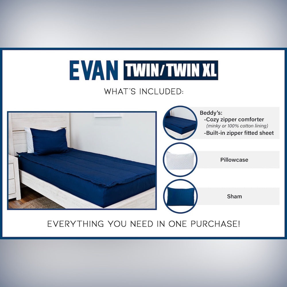 BEDDY’S Zipper Bedding